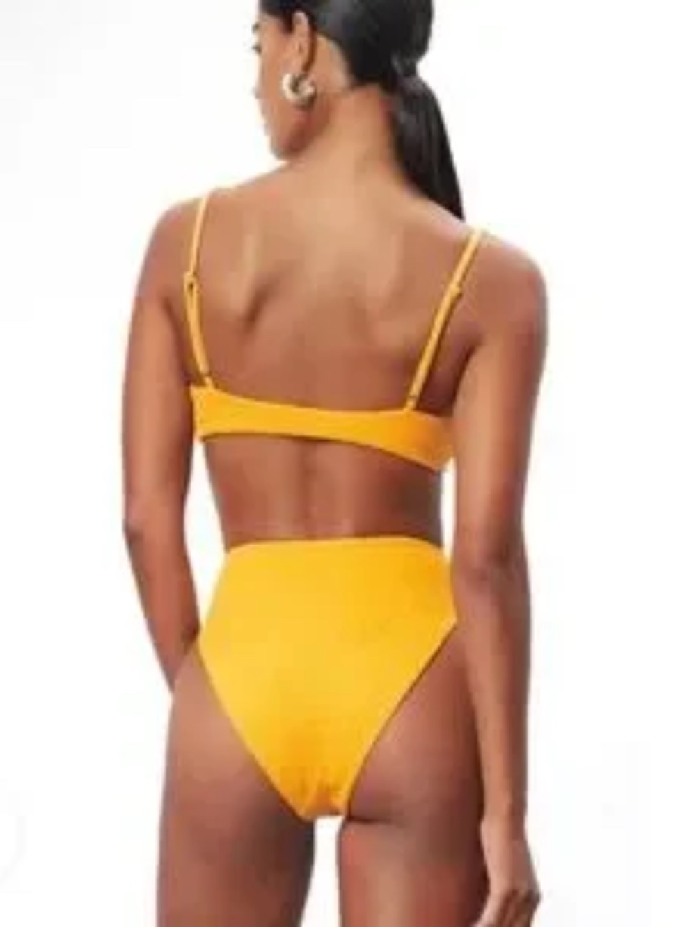 NWOT~Mara Hoffman~Imina Marigold High Waist Bikini Bottoms Only~Size S - Picture 2 of 5